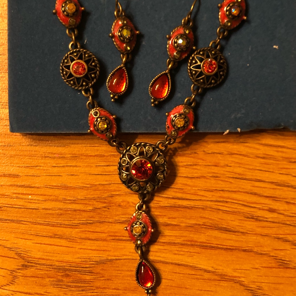 Spice Colored Y Necklace Gift Set 15$
